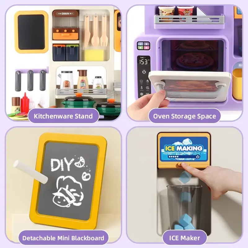 90cm Large Pretend Play Kitche - Kids Toys Kitchen Set review and price