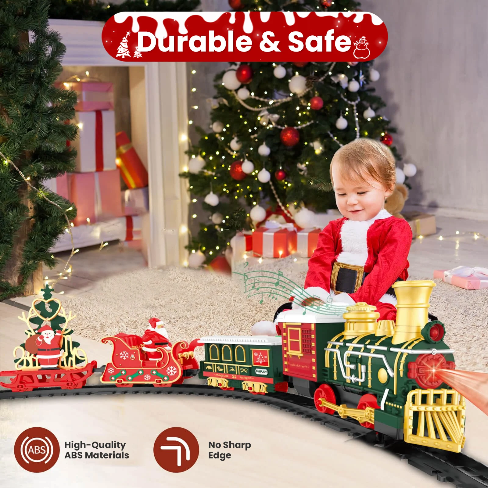 Christmas Train Set Model Car  - Kids Toys Xmas review and price
