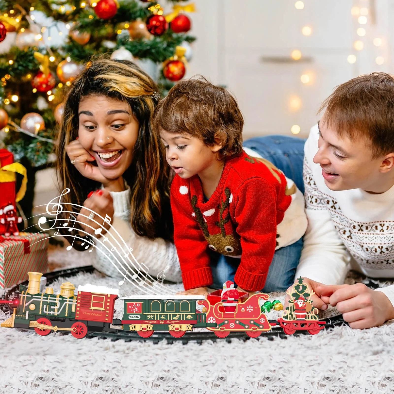 Christmas Train Set Model Car  - Kids Toys Xmas review and price