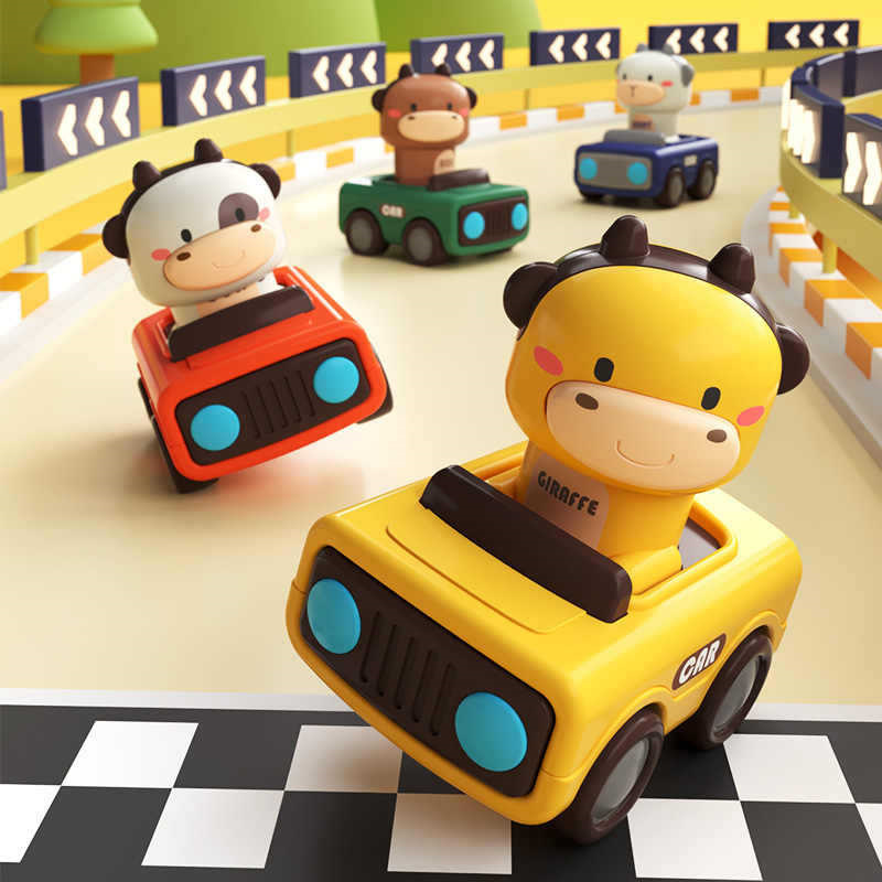 Animal Push and Go Car Toy, Du - Kids Toys 3 Year Old review and price
