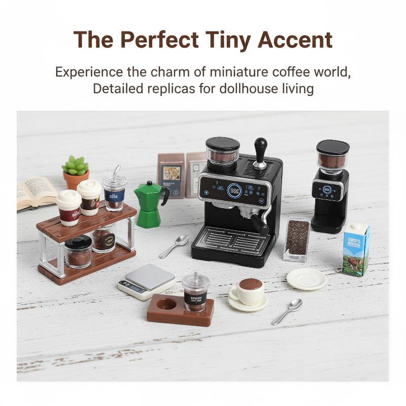 1:12 Dollhouse Miniature Coffe - Kids Toys Kitchen Set review and price