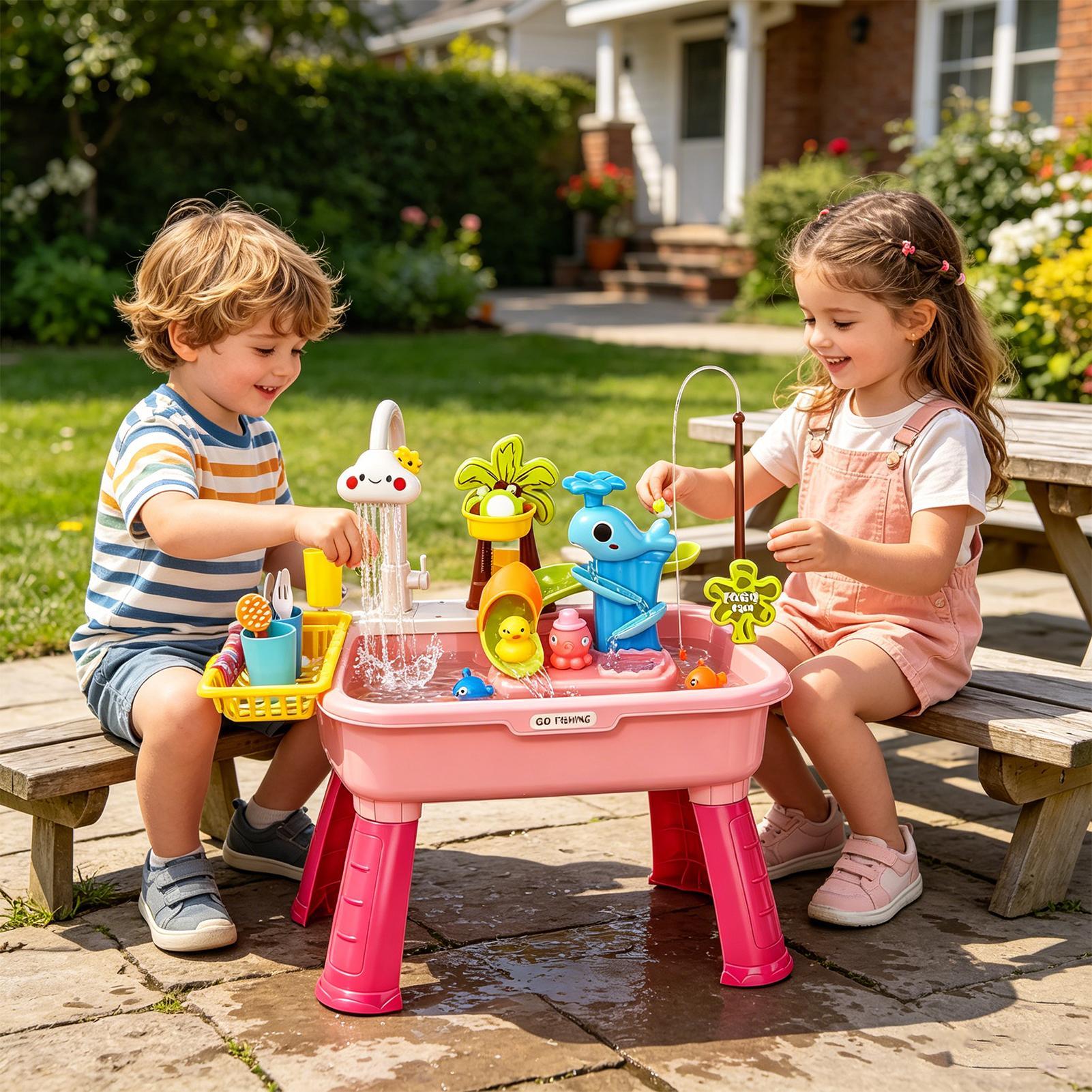 Kids Electric Play Sink with R - Kids Toys Kitchen Set review and price