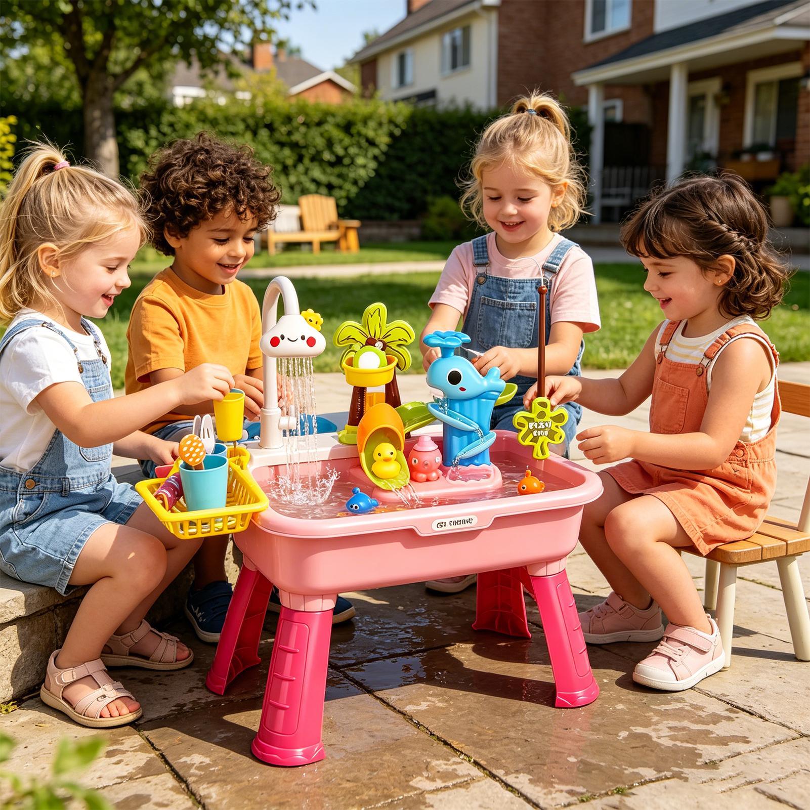 Kids Electric Play Sink with R - Kids Toys Kitchen Set review and price